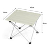 Aluminum Folding Camping Table Outdoor Portable Roll Up Dining Table W/ Bag
