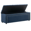 Large Chesterfield Storage Ottoman Bench Box Widnow Seat Stool Bedroom Footstool