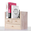 Desktop Bookcase Desk Tidy Storage Rack Organizer Book Display Cabinet 3 Drawers