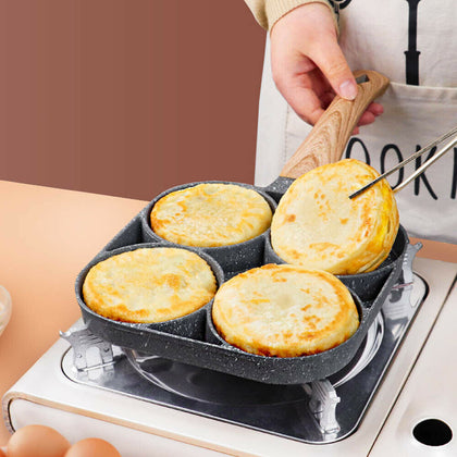 4 Cup Fried Egg Pan Omelette Cookware Non-stick Pancake Frying Pan for Cooking