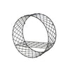 Black Wire Wall Unit Retro/Industrial Style Metal Shelf Rack Storage Display NEW
