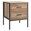 Industrial 1/2 Drawers Bedside Cabinet Table Nightstand Storage Bed Living Room