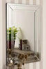 Large Wall Mirror Art Deco All Glass Rectangle Frameless 3ft X 2Ft 90cm X 60cm