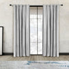 A Pair of 66x90 inch Crushed Velvet Curtains Eyelet Ring Top Fully Lined Ready