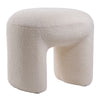Faux Fur Footstool Dressing Table Stool Bedroom Makeup Chair Seat Round Footrest