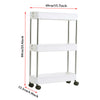 Kitchen Bathroom Storage Trolley 2/3/4 Tier Slim Slide Shelf Rack Space Saver
