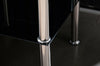 Modern Square 2 Tier Glass Coffee Side Table Storage Shelf Rack Living Room Uk