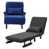 Fold Out Sofa Bed Armchair Recliner Guest Single Sleeper Lounge Chair Adjustable