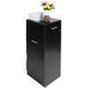 Modern Black Barber Cabinet Salon Station Beauty Spa Storage Cupboard Furniture
