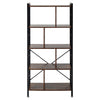 Vintage 4 Tier Rustic Wood Bookcase Bookshelf Storage Display Shelving Stand