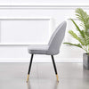 1/2/4/6 Velvet Dining Chairs Set Padded Seat Metal Leg Kitchen Home Office Chair