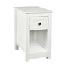 Mdf Bedside Table with Drawer and Shelf Cabinet Storage Unit - 28 x 31 x 45cm