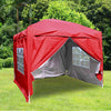 2.5x2.5m Pop Up Gazebo Marquee Outdoor Garden Party Tent Canopy 4 Side Panels