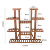 9 Tier Wood Flower Rack Planter Supports Display Stands for Home Garden,Balcony