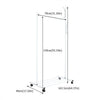 Metal Clothes Rail Heavy Duty Garment Hanging Display Stand Rack Shoes Shelf
