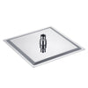 Round Square Stainless Steel Showerhead Rainfall Shower Head Rain Shower Chrome
