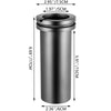 Graphite Crucible 3KG High Purity for Gold Melting Furnace Foundry 2 Edges