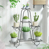 Metal Plant Stand Flower Shelves Planter Storage Rack High Low Pots Display Hold