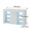 TV Unit Cabinet Stand Sideboard Cupboard Matt Body & High Gloss Door LED Lights