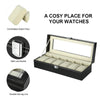 6 Grids Watch Display Storage Box Jewelry Collection Case Gift Organiser Holder