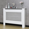 Mondeer Modern Radiator Cover Wall Cabinet Grill Shelf White Horizontal Slats