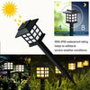 2Pack Solar Power Lights LED Spot Wall Garden Outdoor Waterproof Yard Path Lamps