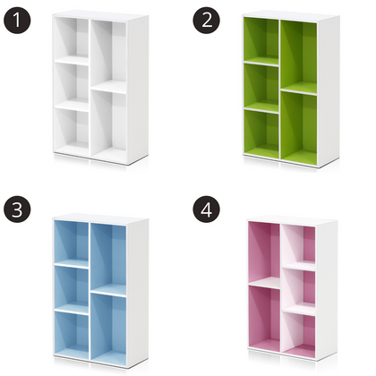 Furinno 5-Cube Open Shelf Home Office Storage Unit Furniture Organiser Cabinet