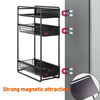 Hanging Magnetic Refrigerator Side Shelf Spice Rack Kitchen Rack &Sliding Drawer