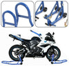 Motorcycle Motorbike Front fork & Rear Wheel Vee Paddock Stand Set for Bobbins