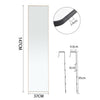 Large Mirror Full Length Over Door Hanging Wall Stand Bedroom Dressing 147 cm