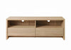 Modern TV Unit Stand 120cm Media Cabinet 2 Drawers + Shelf Oak Effect