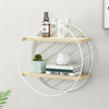Hexagon/round wall cabinet retro style metal frame wall cabinet wall shelf