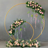 Romantic Wedding Arch Door Background Flower Balloon Circle Rack Decor Props