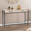 2 Drawer Storage Console Table With Glass Shelf Side Table Hallway Furniture