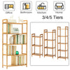 3/4/5 Tier Bookcase Shelving Unit Wood Bookshelf Free Standing Storage Display