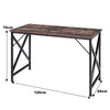 Vintage Industrial Style Metal Frame Wooden COmputer Desk Home Office PC Table
