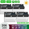 1/2/4pc LED Solar Powered Motion Sensor Light Outdoor Garden Security Wall Light