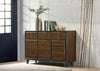 Bretton Sideboard Storage Cabinet Cupboard with 3 Doors & 3 Drawers Walnut