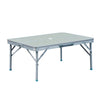 3pc Picnic Table Bench Set Foldable Portable Outdoor Garden BBQ Aluminum Alloy