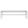 Coffee Table Chipboard Open Storage Shelf Home Side Table White
