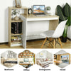 Computer Desk PC Laptop Table Home Office Study Workstation with Book Shelf