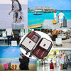 6pcs Packing Cubes Luggage Storage Organiser Travel Compression Suitcase Bag A+