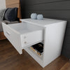 High Gloss Bedroom Furniture Set Wardrobe Chest of 4 Drawers Beside Table White