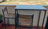 Industrial Bar Table and 2 Stools Dining Kitchen Vintage Tall Breakfast Rustic