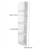 4 Tier Bathroom Corner Shelf Display Stand Dampproof Floor Stand Cabinet Unit