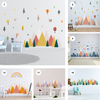 Colourful Rainbow Mountain Children Wall Sticker Nursery Kids Baby Room Decor