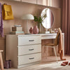 Modern 3 Drawer Chest of Drawers Bedside Table Cabinet Bedroom Storage White