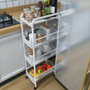 4 Tier Slim Kitchen Shelf Fruit Vegs Holder Trolley Rack Pull Out Storage Basket