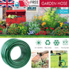 30M Heavy Duty Garden Hose Pipe Reinforced Braided PVC Outdoor Watering Pipe UK