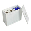 Wooden Bathroom Storage Unit Multipurpose Bathroom Cabinet Box Slimline White